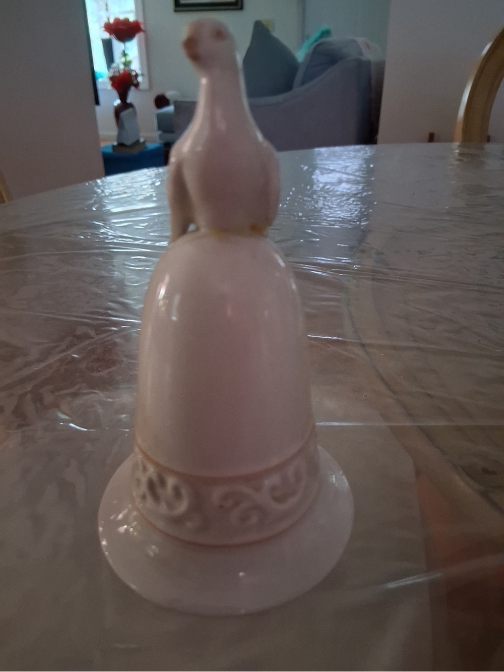 Porcelain Dove Bell - White Home Accent